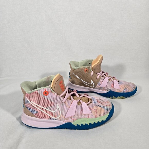 NIKE KYRIE 1 Shoes - NIKE Kyrie 7 Exclusive "1 World 1 People" Regal Pink Sneakers Women's Size 8.